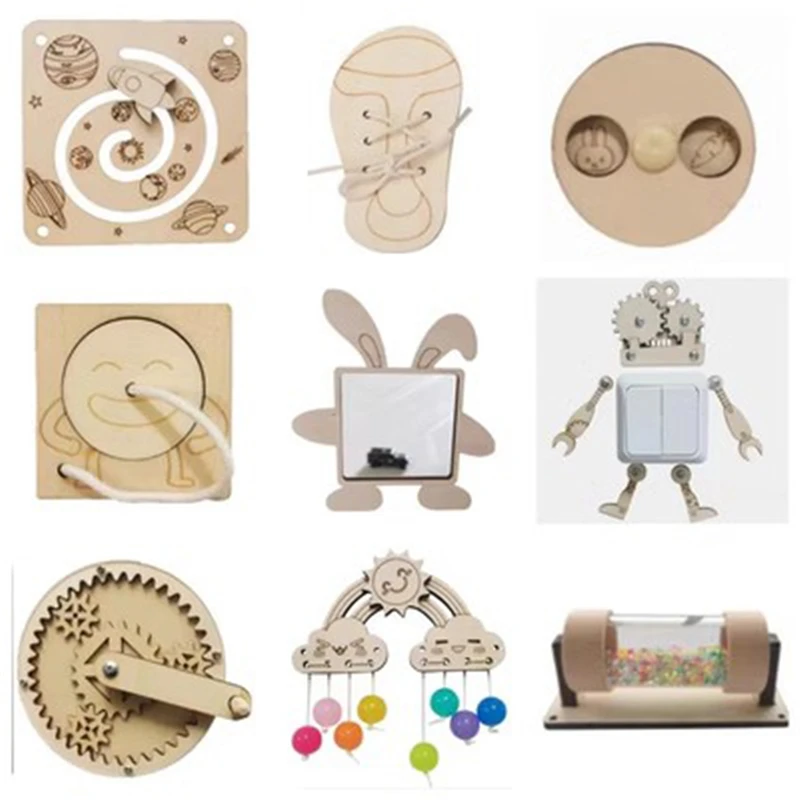 Montessori Drukke Board Diy Ho - Montessori Wooden Busy Board Toddler recensie en prijs